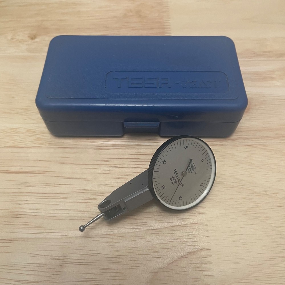 Tesa 18.20007 TesaTast Dial Test Indicator .0005″ Swiss Made w/Case