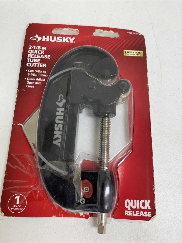 Husky Manual Ratcheting Quick-Release Tube Cutter Black 2-1/8″ 1000 002 732