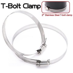 90 Degree ID 3 To 4 Inch Elbow Coupler Silicone Hose 4 Ply T Bolt Clamps 2Pcs Ki