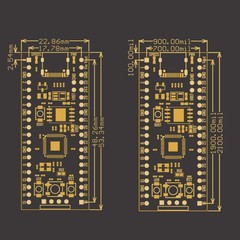 RP2040 Dual Core ARM Development Board for RP2 Raspberry Pi Pico USB DIY