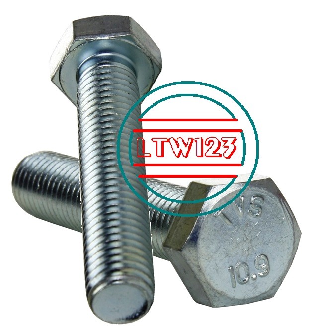 (2) M14 – 2.00 x 70 MM (FT) DIN 933 Class 10.9 Hex Cap Screw (Bolt) Zinc