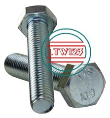 (2) M14 – 2.00 x 70 MM (FT) DIN 933 Class 10.9 Hex Cap Screw (Bolt) Zinc