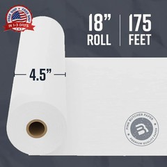 Bryco Goods White Kraft Butcher Paper Roll – 18 Inch x 175 Feet Roll – Made in U