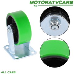 ALL-CARB 5″ Casters Two Straight, Two Side Brakes Heavy Duty Capacity to 4000 lb