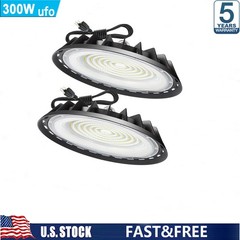 2Pack 300W UFO Led High Bay Light Industrial Commercial Warehouse Led Shop Light