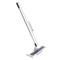 Long Handle Concrete Trowel Cement Surface Smoothing Tool w/ Finishing Shoes NEW