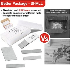 SHALL 18-gauge brads Finish Nails (T Series) 4000 pcs.from 5/8” up to 2”