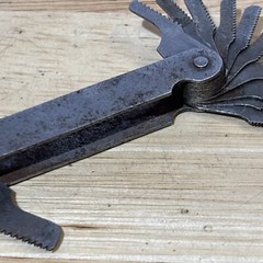 The L.S. Starrett Co Thread Pitch Gauge Gage Athol Ma USA READ!