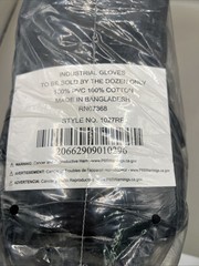 Protective Industrial Products Large Black PIP® Interlock Lined Gloves 12 Pairs