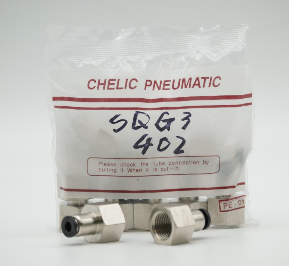 CHELIC SQG3 402 Ø04-1/4″ BSPT Female push to connector Fitting (10 PCS PER BAG)