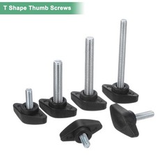 4Pack Thumb Screws, M6x14mm Tee Wing Knobs, Plastic T Handles Clamping Knob f…
