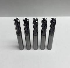 5 PCS 1/4″ 4 FLUTE CARBIDE END MILL – TiALN COATED