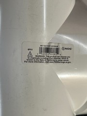 (QTY 4) NDS Straight Tee Schedule 35 PVC White 6″ Hub T X 6″ D Hub 6P01