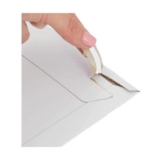 300 – 11″ x 13.5″ White Rigid Stay Flats Self-Seal Cardboard Envelope Mailers
