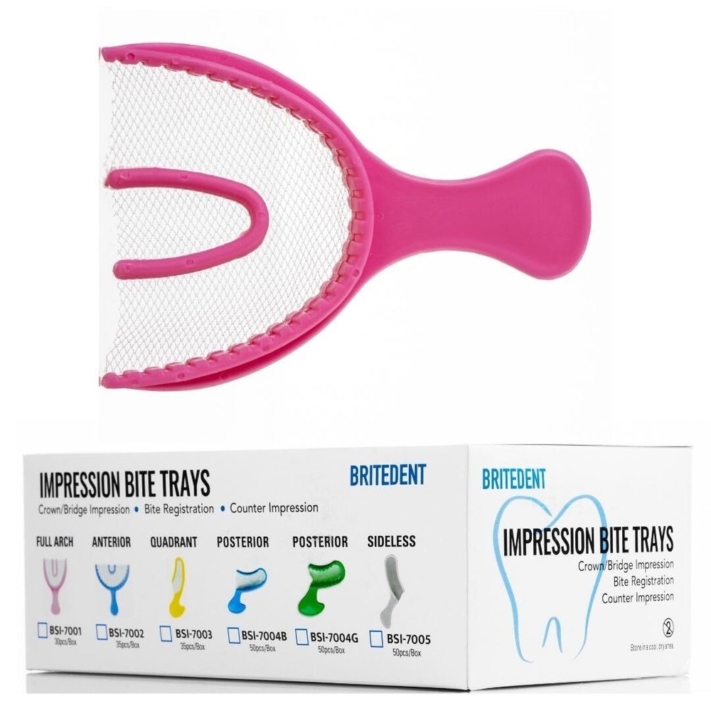 BRITEDENT Bite Registration Trays Disposable for Crown/Bridge Impressions