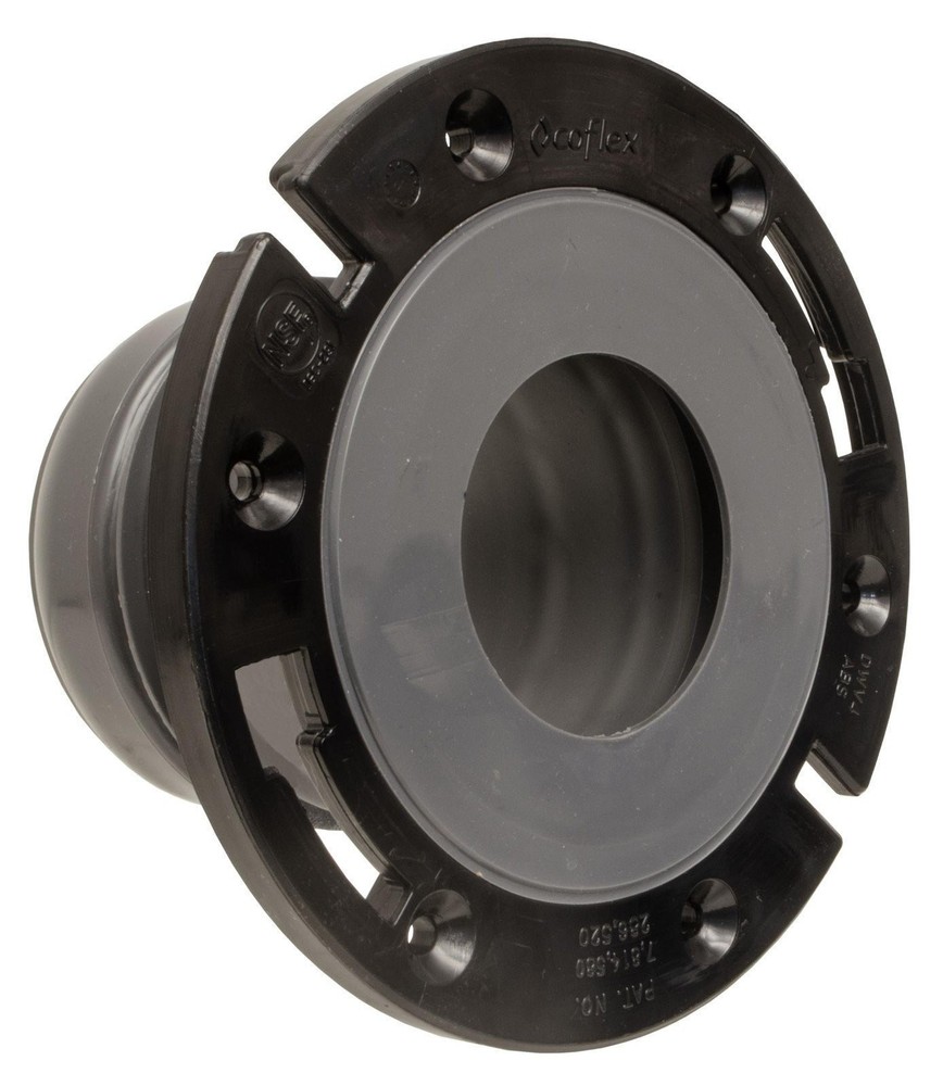 FlexOn 4-Inch Toilet Flange Repair Kit, No-Wax Commode Flange with Spacer,…