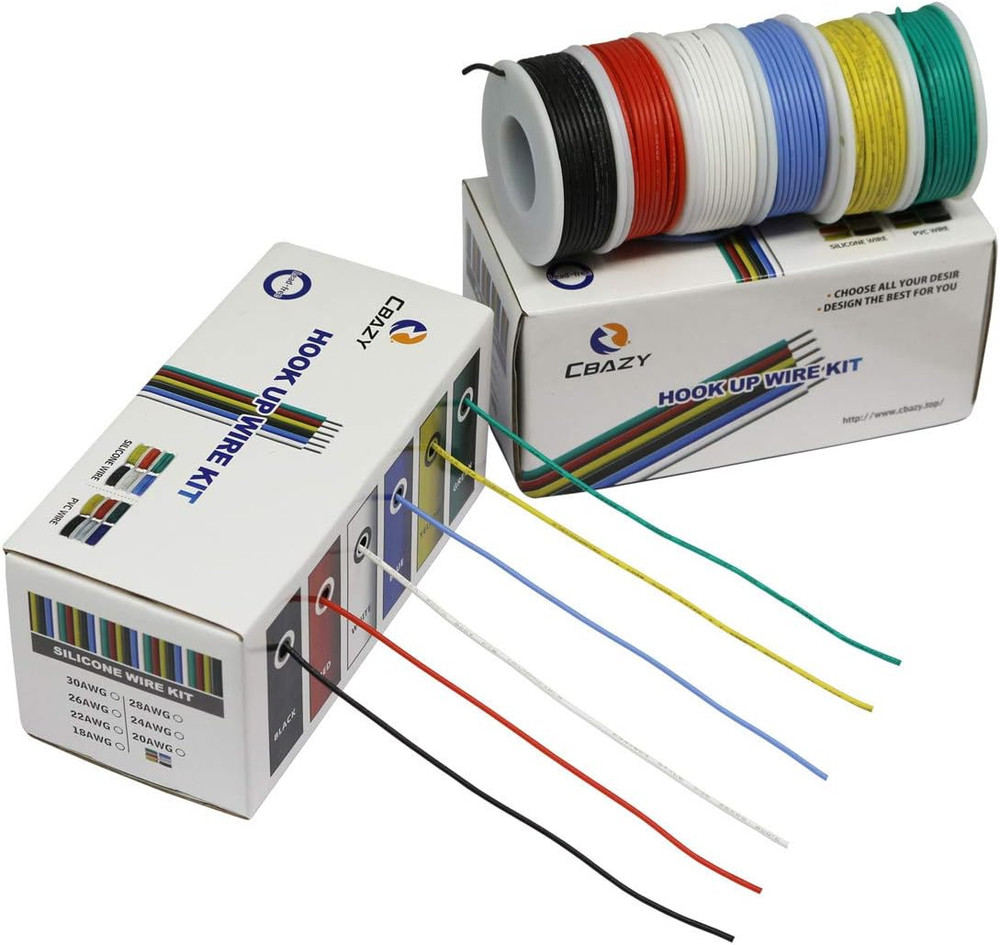 Hook up Wire Kit (Stranded Wire Kit) 18 Gauge Flexible Silicone Rubber Electric
