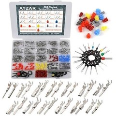 500Pcs Connector Pins Kit Terminal Pin Automotive Car Electrical 1/1.5/1.8/2.2/2