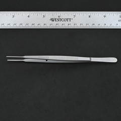 Aesculap BD662R Gerald Tissue Forceps Delicate 1×2 Teeth Straight 6 7/8 in