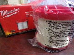 Milwaukee Tool 49-90-1900 Cartridge Filter, Fits Milwaukee 0880-20 Vacuum (G)