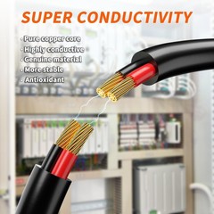 50FT 18 Gauge Wire 2 Conductor,18 AWG Copper PVC Cable,2 Core Flexible Extens