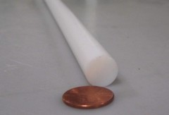 Teflon PTFE Virgin White Rods (1/2) .500″ Diameter x 36″ Long