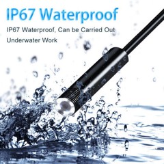 1M Snake Endoscope Borescope 7mm Inspection USB Camera Scope For Android / PC