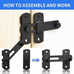 Lpraer 2 Pack 4 Inch Flip Latch Stainless Steel Gate Latches with Screws Bar …