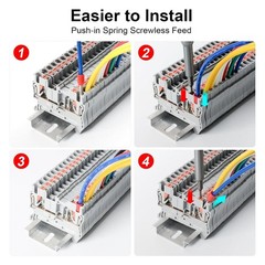 High-Quality PA66, Lightweight Design Terminal Blocks