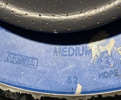 Hard Hat MSA V-Gard Medium Face Shield Frame ANSI Class E Type 1 Ratchet Blue