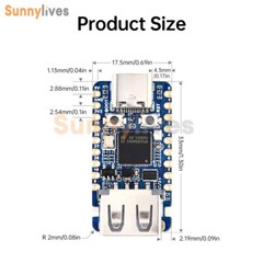 RP2350-USB-A Development Board Based on Raspberry Pi RP2350A Type-C Interface