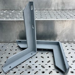 4 PIECE 12″ HEAVY DUTY USA HOT-DIPPED GALVANIZED STEEL ANGLE BRACKET SUPPORTS