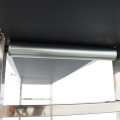177×15.7in PVC Conveyor Belt System w/Double Guardrail for Packing Shipping