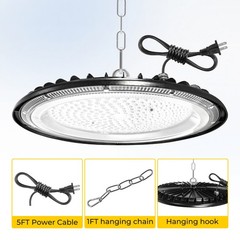 2 Pack 500W UFO LED High Bay Light Shop Industrial Commercial Factory Warehouse