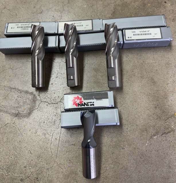 1″ HANITA END MILL COATED