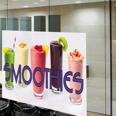 Decal Stickers Smoothies Outdoor Advertising Printing E Vinyl Store Sign Label
