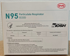 BYD CARE ❤️ N95 FOLDABLE RESPIRATOR CASE 📦 OF 960PCS INDIVIDUALLY SEALED