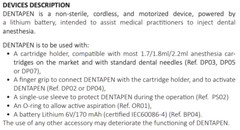 Genuine Dentapen Anes Injector – Kit: 1 Electronic Syringe, 7 Cartridge Holders
