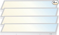 4 PC LED Surface Mounted Flat Panel Light Power Switchable and Dimmable (1’x 4′)