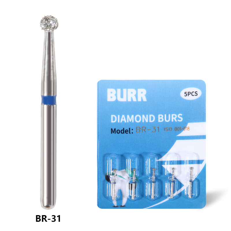 100 Types 50pcs Dental FG Diamond Burs For High Speed Handpiece Friction Grip