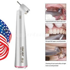 45° Angle Head Dental 1:4.2 Increasing LED Optic Contra Angle handpiece Inner US