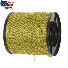 Electric Fence Wire, 3500Ft 1/8″ , Polywire fit for Portable Livestock Fencing