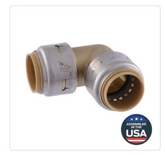 SharkBite MAX UR256A, 1/2-in. x 1/2-in. 90-Degree Push-to-Connect Elbow Fitting