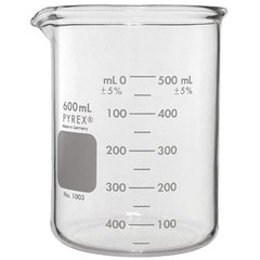 1003-600 Pyrex Heavy-Duty Beakers, 600mL
