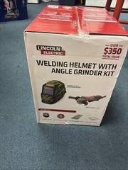 Lincoln Electric Welding Helmet with Angle Grinder Kit K5594-1 -NEW FAST SHIP