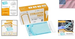 1000 Latex-Free Autoclave Bags with Color-Changing Indicator – 3.5 x 5.25 Inches