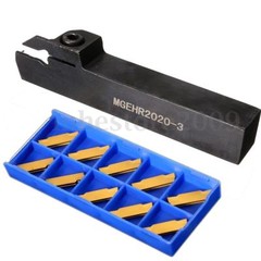3/4″ MGEHR2020-3 Lathe Grooving Holder with 10pcs MGMN300-M Carbide Inserts 3mm