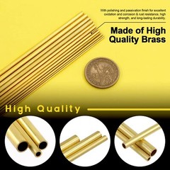 Brass Tube 1mm 2mm 3mm 4mm 5mm 6mm 7mm 8mm 9mm 10mm 11mm 12mm 13mm O.D. x 300mm