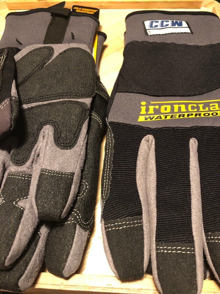 IRONCLAD CCW Cold Condition Waterproof Windproof Dupont Work Gloves S M L XL NEW