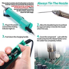 YIHUA 929D-V Electric Desoldering Soldering Iron Solder Sucker Desoldering…